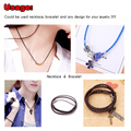 Braided Leather Cord necklace 19inch with Lobster Clasp ,adjustable Black necklace 3.0mm,100pcs/pack, ZYN0003